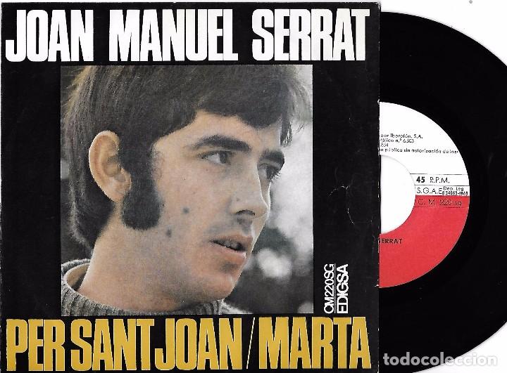 Discos de vinilo: JOAN MANUEL SERRAT: PER SANT JOAN / MARTA - Foto 1