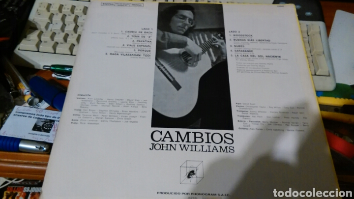 Discos de vinilo: John Williams lp cambios.argentina 1973 - Foto 2