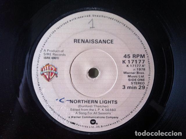 Discos de vinilo: Renaissance - Northern Lights . SINGLE . 1978 WARNER UK - Foto 1