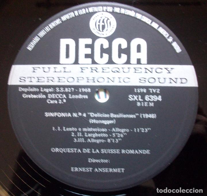 Discos de vinilo: SXL 6394 - Honegger - Ansermet - NM - Foto 3