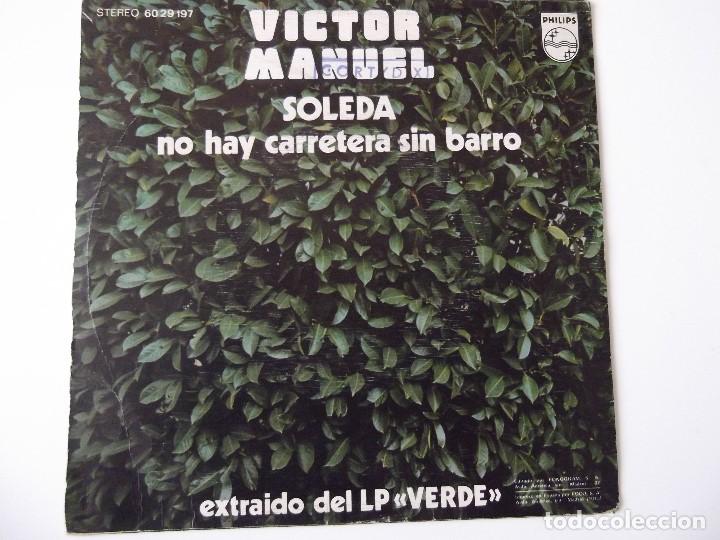 Discos de vinilo: VICTOR MANUEL - Soleda - Foto 2