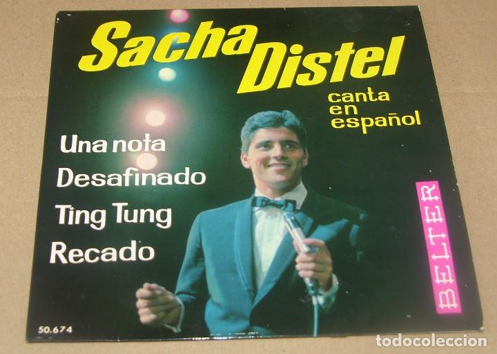 Discos de vinilo: SACHA DISTEL - una nota + 3 - BELTER 1963 - Foto 1