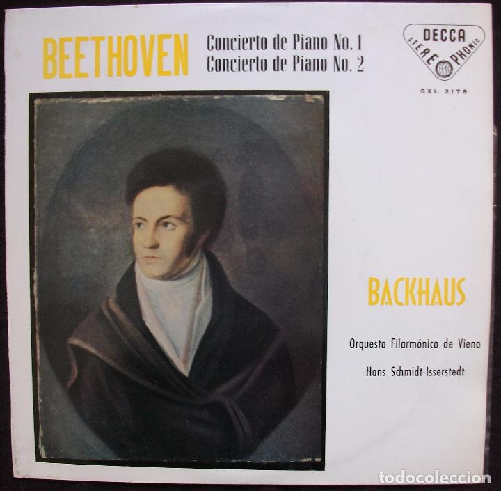 Discos de vinilo: SXL 2178 - Beethoven - Piano Concerti No.1 & 2 - Backhaus - Schmidt-Isserstedt - NM