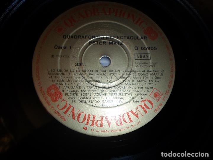 Discos de vinilo: Peter Matz - Quadraphonic Spectacular - Foto 2