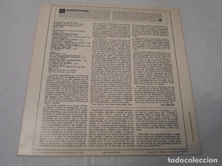 Discos de vinilo: Peter Matz - Quadraphonic Spectacular - Foto 3