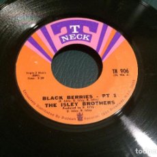 Discos de vinilo: 'BLACK BERRIES - PT. 1 Y 2' DE THE ISLEY BROTHERS. SINGLE DE JUKE BOX USA. AÑOS 70. RARO.. Lote 64386987