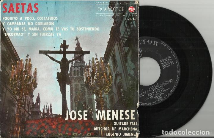 Discos de vinilo: Jos&eacute; menese ep saetas.1964 - Foto 1