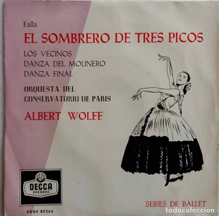 Discos de vinilo: FALLA, EL SOMBRERO DE TRES PICOS + 3. ALBERT WOLFF - Foto 1