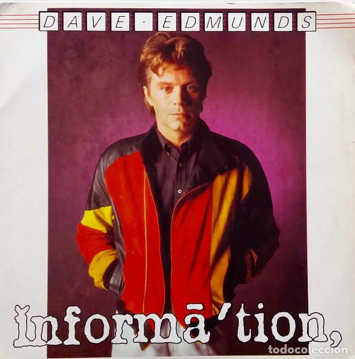 Discos de vinilo: DAVE EDMUNDS, INFORMA&acute;TION. SINGLE UK - Foto 1