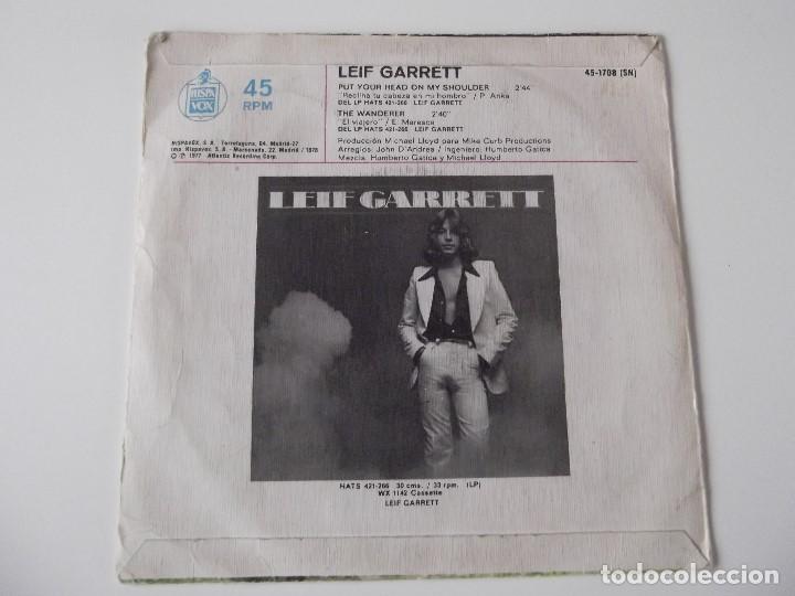 Discos de vinilo: LEIF GARRETT - Put your head on my shoulder - Foto 2