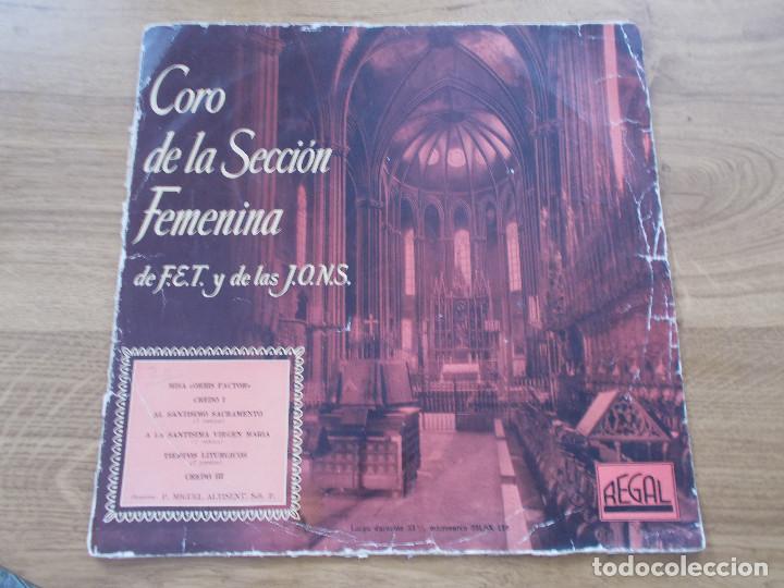 Vinyl-Schallplatten: CORO DE LA SECCI&Oacute;N FEMENINA DE F.E.T. Y DE LAS J.O.N.S.