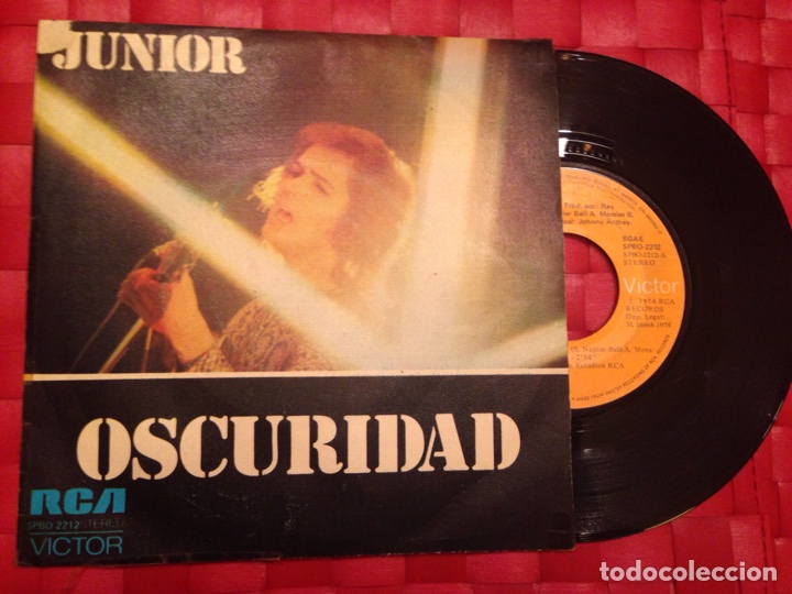 Discos de vinilo: Single JUNIOR &rdquo; Oscuridad &rdquo; - Foto 1