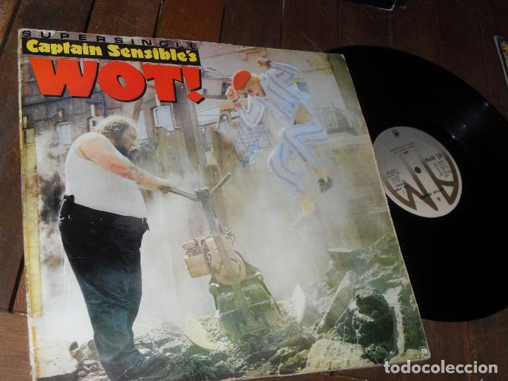 Discos de vinilo: CAPTAIN SENSIBLE SINGLE WOT MADE IN SPAIN 1982 - Foto 1