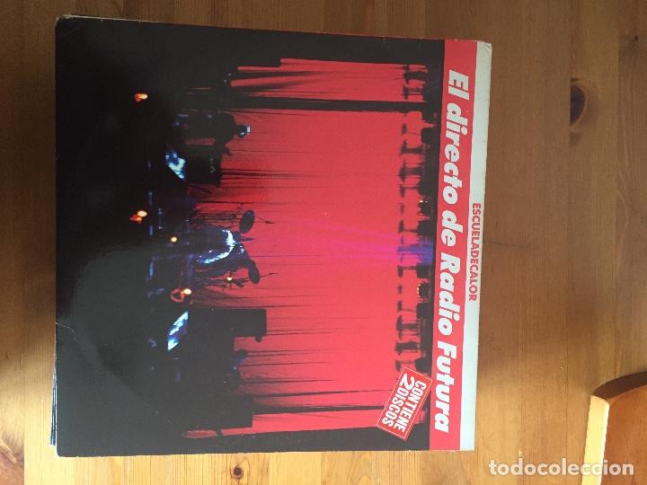 Disques de vinyle: RADIO FUTURA - ESCUELA DE CALOR (EN DIRECTO) / DOBLE LP 1989