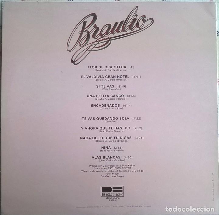 Discos de vinilo: (LP) Braulio, Flor De Discoteca, DB Belter-2-47.051 - Foto 2