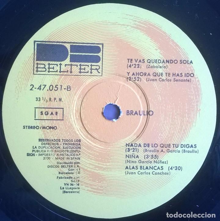 Discos de vinilo: (LP) Braulio, Flor De Discoteca, DB Belter-2-47.051 - Foto 4