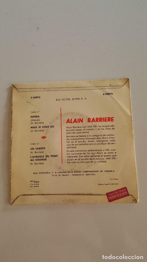 Discos de vinilo: ALAIN BARRIERE - 1965 - Foto 2