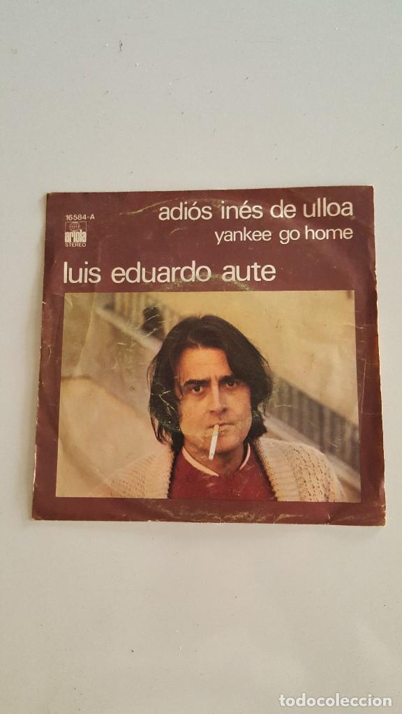 Discos de vinilo: Aute &lrm;&ndash; Adi&oacute;s In&eacute;s De Ulloa / Yankee Go Home - Foto 1