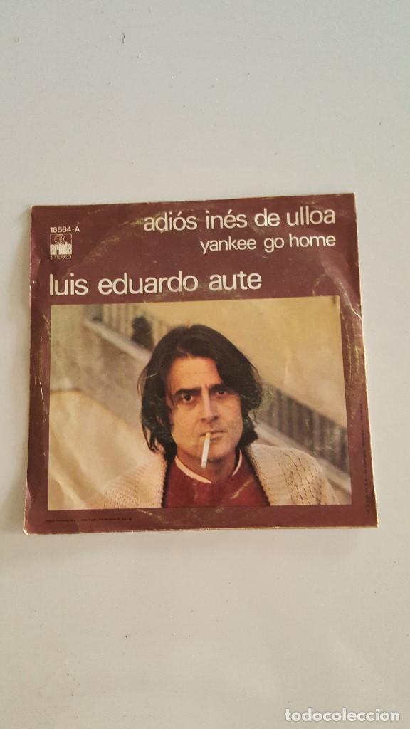 Discos de vinilo: Aute &lrm;&ndash; Adi&oacute;s In&eacute;s De Ulloa / Yankee Go Home - Foto 2