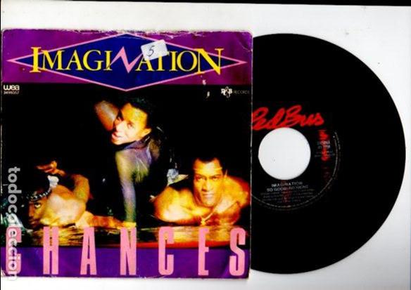 Discos de vinilo: IMAGINATION - CHANCES / SO GOOD SO RIGHT - RED BUS & WEA 2499357 / 1982 - Foto 1