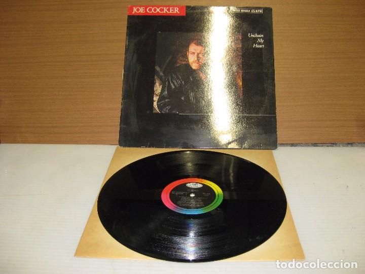Discos de vinilo: JOE COCKER, 1987.- UNCHAIN MY HEART. - Foto 2