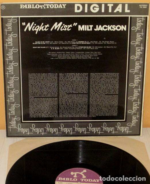 Discos de vinilo: MILT JACKSON - NIGHT MIST  PABLO TODAY - 1981 - Foto 2