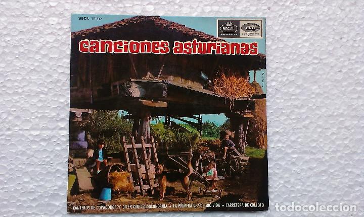 Discos de vinilo: EP Canciones Asturianas - Foto 1