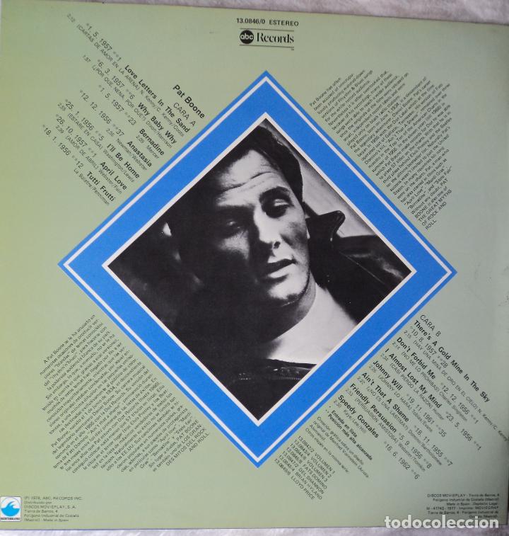 Discos de vinilo: Pat Boone - Grandes Exitos - Edici&oacute;n de 1977 de Espa&ntilde;a - Foto 2