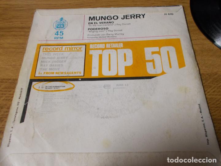 Discos de vinilo: MUNGO JERRY, EN EL VERANO,PODEROSO - Foto 2