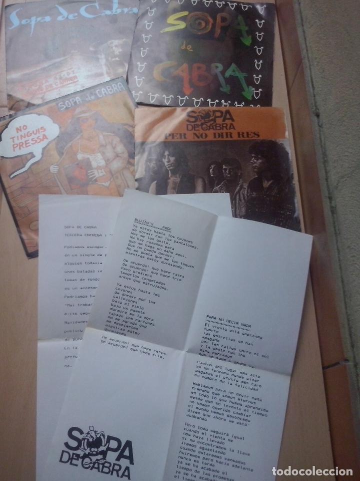 Vinyl-Schallplatten: sopa de cabra- l'emporda/no tinguis pressa/per no dis res/era dolca- 4 singles salseta