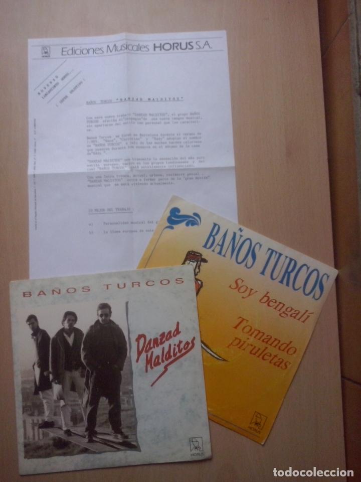 Vinyl-Schallplatten: ba&ntilde;os turcos- danzad malditos/ soy bengali- 2 singles horus