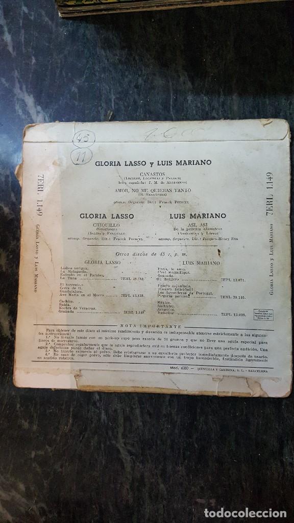 Discos de vinilo: GLORIA LASO Y LUIS MARIANO - Foto 2