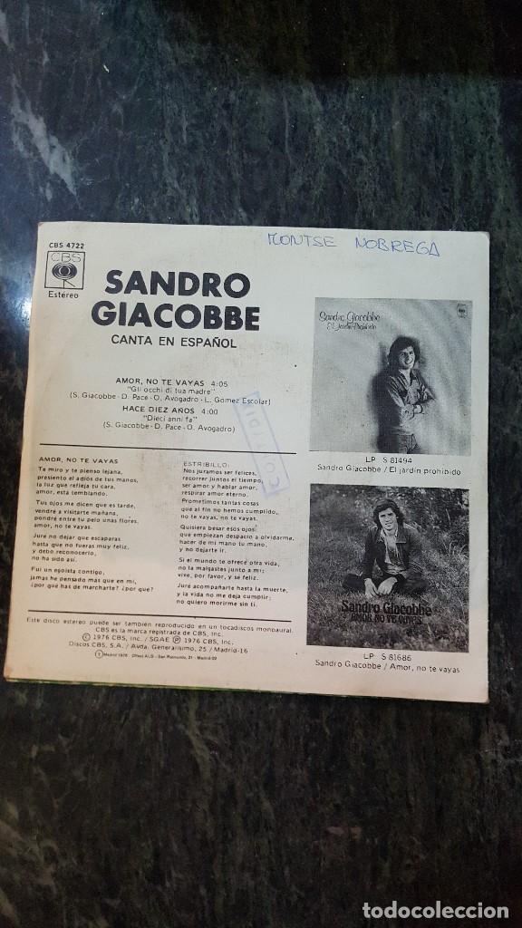 Discos de vinilo: SANDRO GIACOBBE - Foto 2