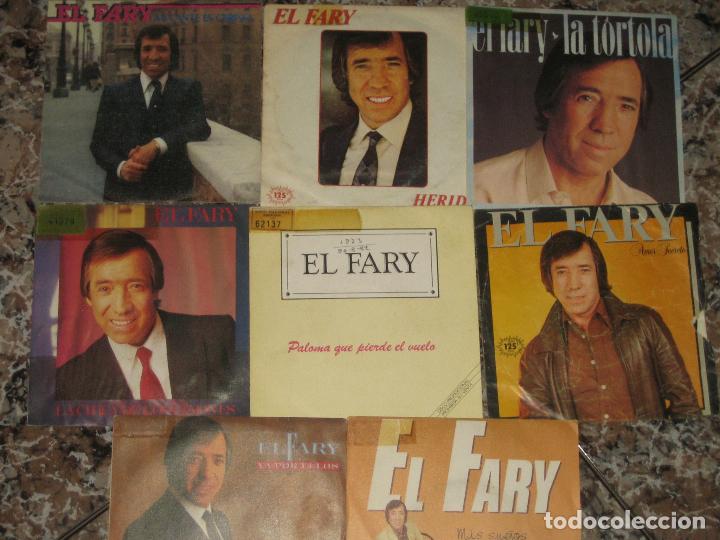 Discos de vinilo: EL FARY - LOTE DE 8 SINGLES - Foto 1