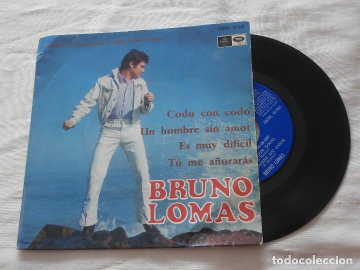 Discos de vinilo: BRUNO LOMAS 7&acute;EP CODO CON CODO + 3 TEMAS (1967) **COMO NUEVO** COLECCIONISMO - Foto 1
