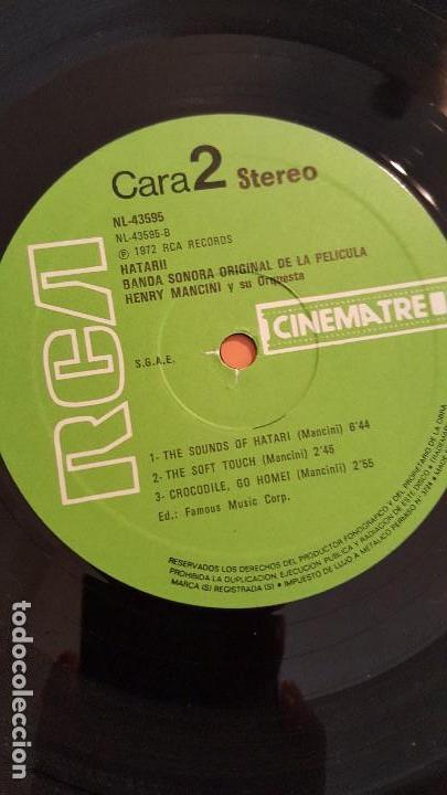Discos de vinilo: HATARI BSO 1972 HENRI MANCINI - Foto 4