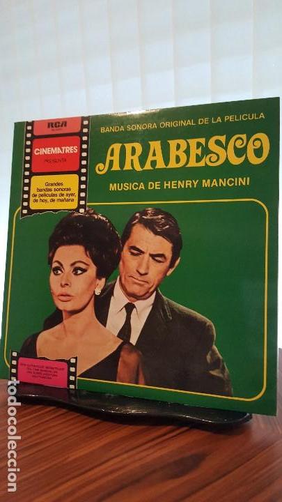 Discos de vinilo: ARABESCO BSO 1972 HENRY MANCINI - Foto 1