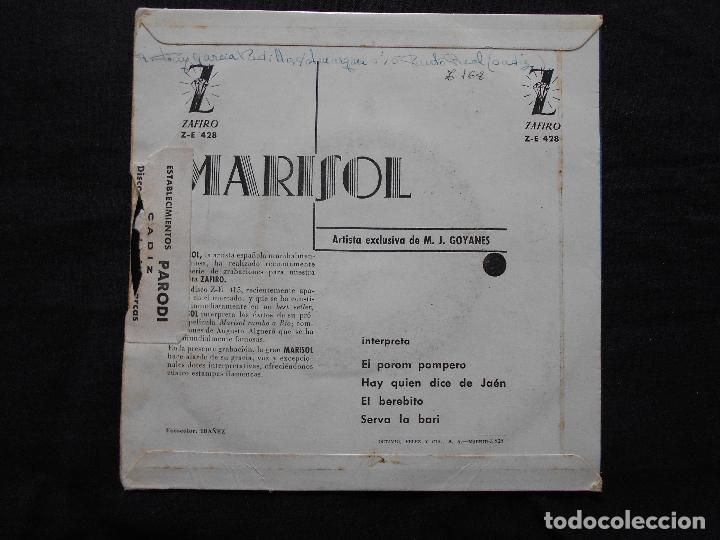 Discos de vinilo: MARISOL // EL PROM POMPERO + 3 - Foto 2