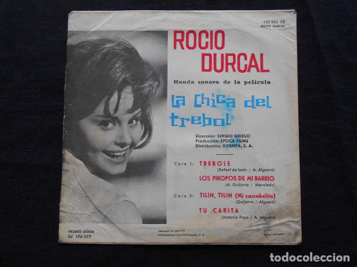 Discos de vinilo: ROCIO DURCAL // LA CHICA DEL TREBOL - Foto 2