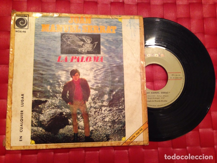 Discos de vinilo: Single JOAN MANUEL SERRAT &rdquo; La paloma&rdquo; - Foto 1