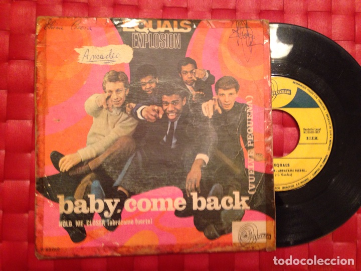 Discos de vinilo: Single THE EQUALS &rdquo; Baby come back &rdquo; - Foto 1