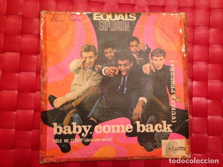 Discos de vinilo: Single THE EQUALS &rdquo; Baby come back &rdquo; - Foto 2