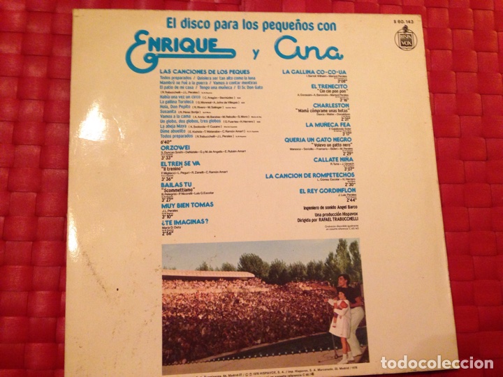 Discos de vinilo: LP/Vinilo El disco para los peque&ntilde;os con ENRIQUE Y ANA - Foto 2
