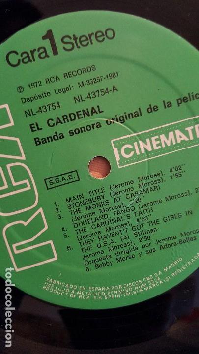 Discos de vinilo: CARDENAL BSO 1972 - Foto 4