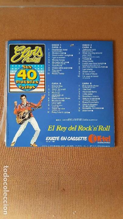 Discos de vinilo: ELVIS PRESLEY SUS 40 MEJORES &Eacute;XITOS 1977 - Foto 3