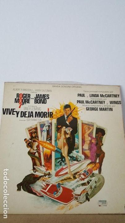 Discos de vinilo: VIVE Y DEJA MORIR BSO 007 JAMES BOND 1973 - Foto 1