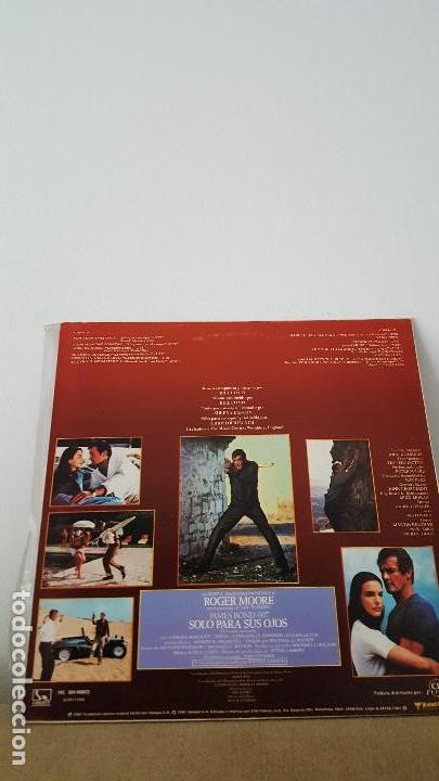 Discos de vinilo: SOLO PARA SUS OJOS 1981 007 JAMES BOND - Foto 2
