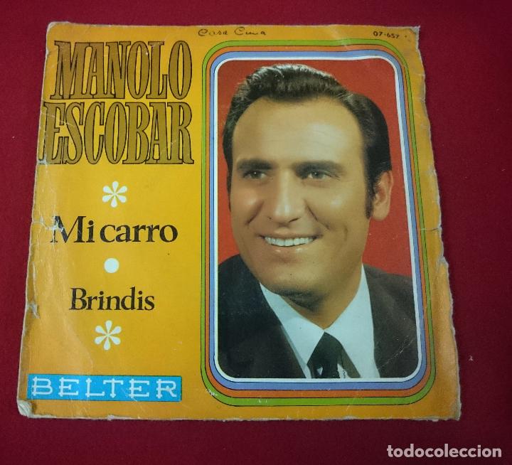 Discos de vinilo: Manolo Escobar - mi carro - Foto 2