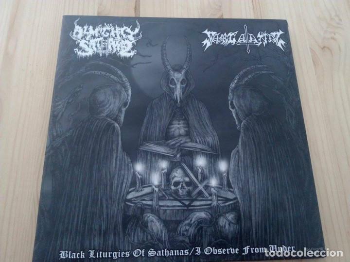 Discos de vinilo: Almighty Sathanas /Sargatanas-BLACK METAL -SINGLE- - Foto 1