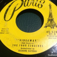 Discos de vinilo: 'HIDEAWAY / REPEAT AFTER ME' DE THE FOUR ESQUIRES & ROSEMARY JUNE. SINGLE DE JUKE BOX USA. 1958. Lote 65573318